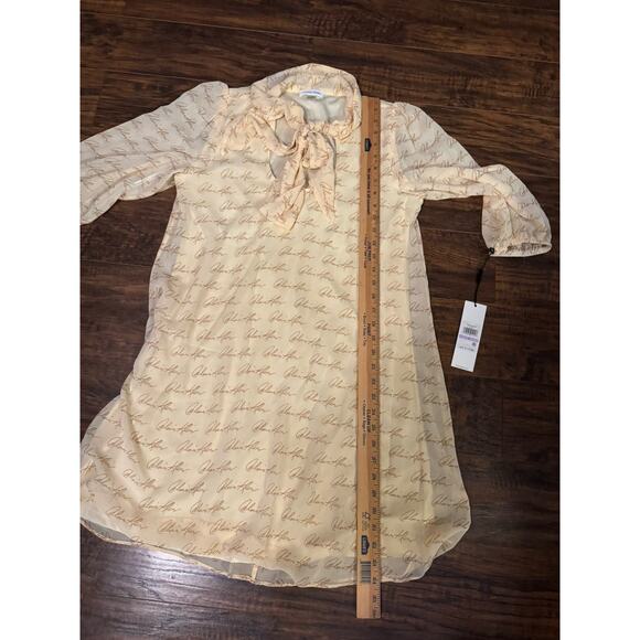 Calvin Klein Cursive Bow-Neck Dress Sz 6 - Picture 11 of 11